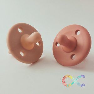 Duo Chupetes Rosa Nude y Rosa