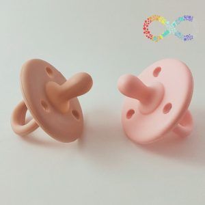 Duo Chupetes Rosa Nude y Rosa Bebé
