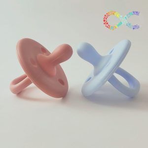 Duo Chupetes Rosa y Azul Bebé