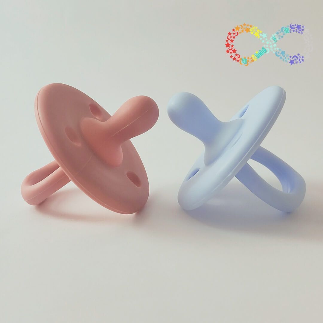 149 Duo Chupetes Rosa y Azul Bebé