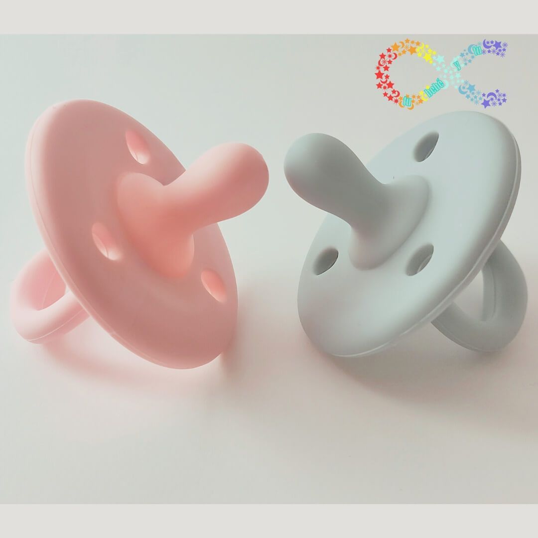 Duo Chupetes Rosa Bebé y Azul