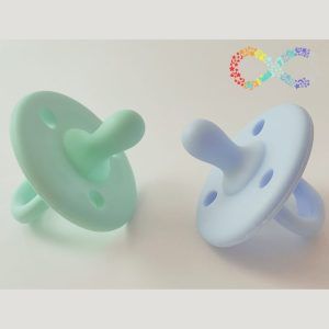Duo Chupetes Verde Agua y Azul