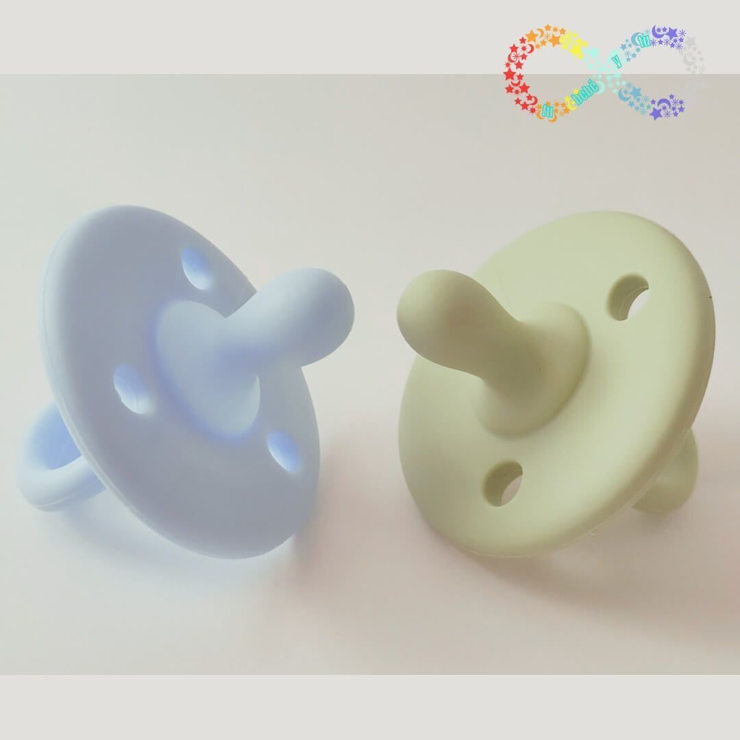 Duo Chupetes Azul Bebé y Natura