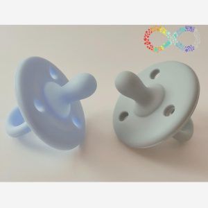 Duo Chupetes Azul Bebé y Azul