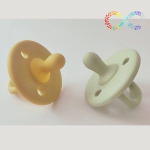 Duo Chupete Mostaza y Gris Ceniza