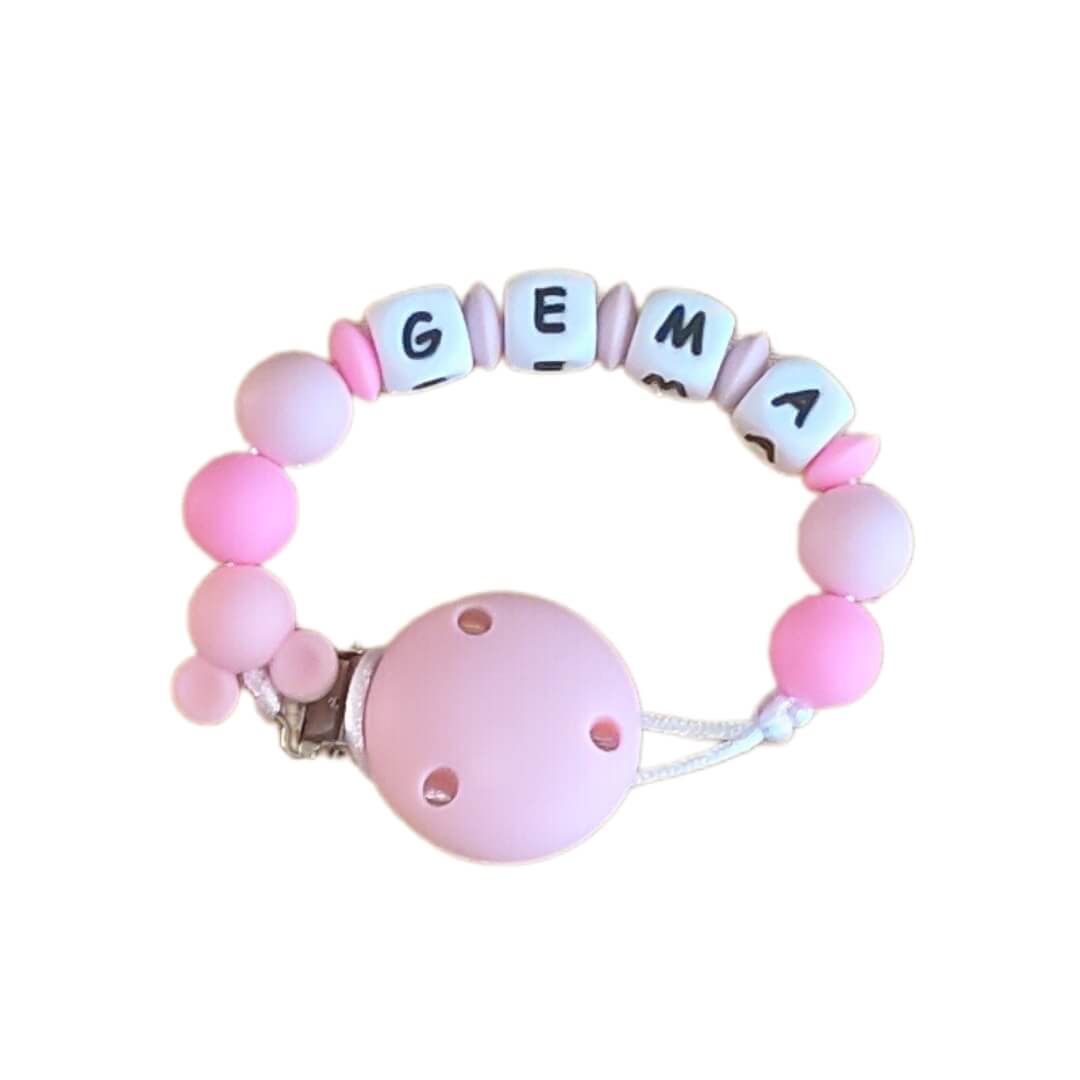 Chupetero Personalizado Para Bebé Silicona Orgánica